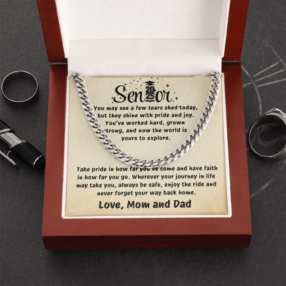 Senior 2025 Cuban Link font pr gold 4.7.25