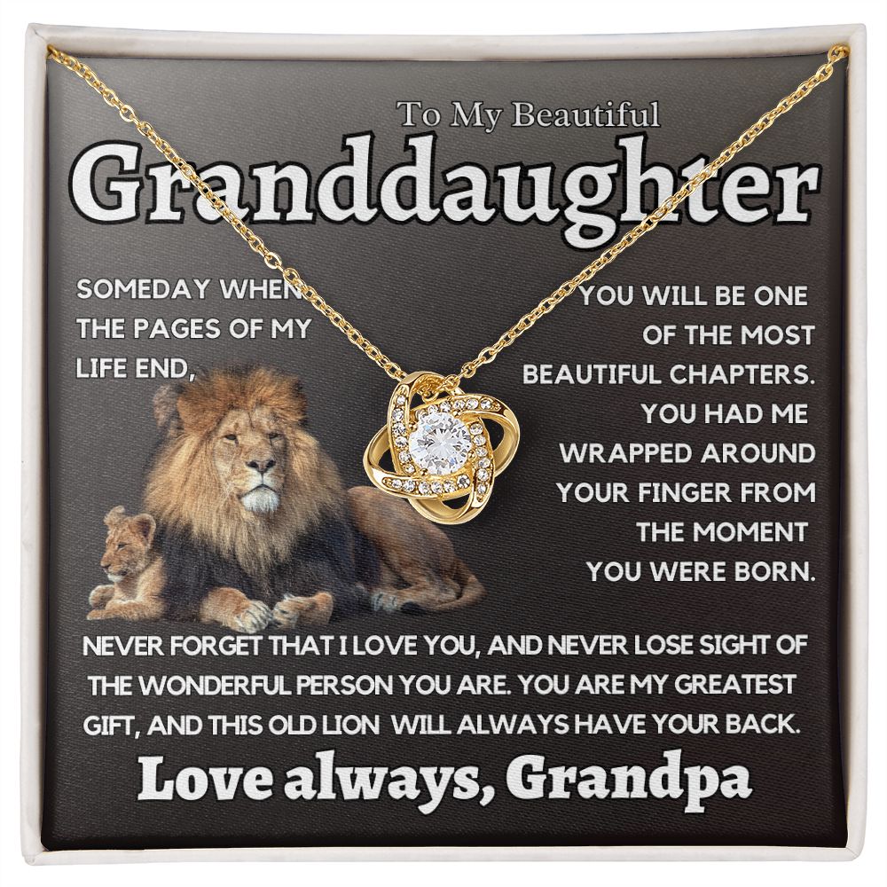 Granddaughter Gift From Grandpa, This Old Lion Will Always Have Your Back.