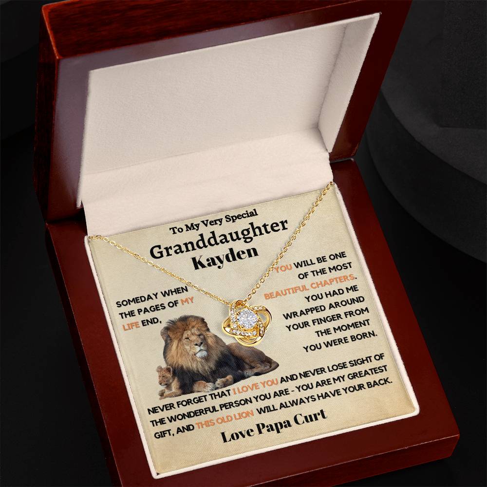 To Kayden, Love Papa Curt