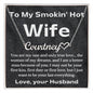 Personalized Heart Necklace - My Smokin' Hot Wife