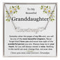 Granddaughter Gift, Love Grandpa - Heart Name Necklace