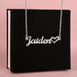 Personalized Heart Necklace - My Smokin' Hot Wife