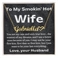 Personalized Heart Necklace - My Smokin' Hot Wife