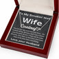 Personalized Heart Necklace - My Smokin' Hot Wife