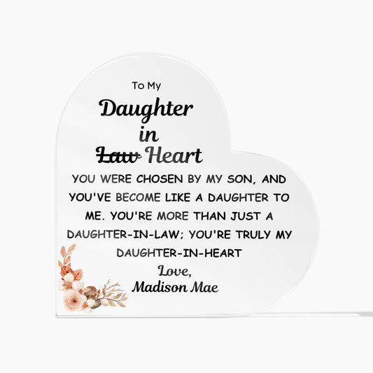 daughter in heart test