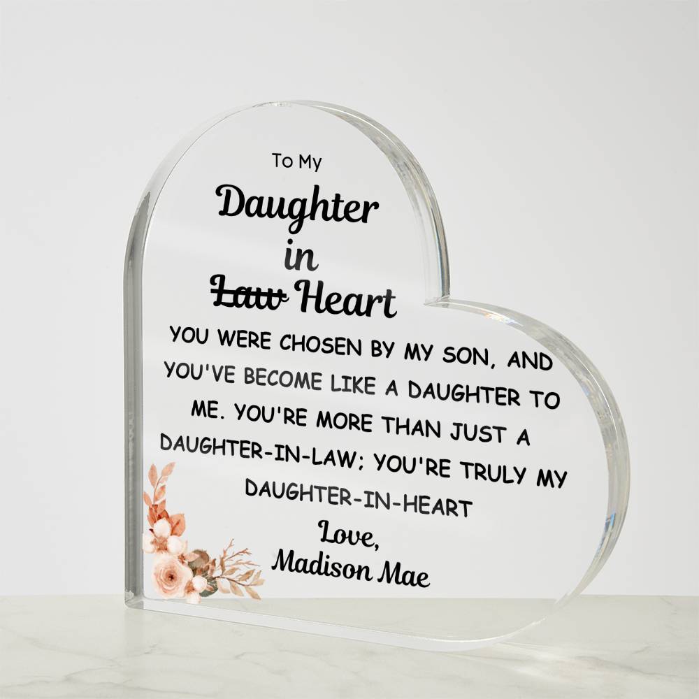 daughter in heart test