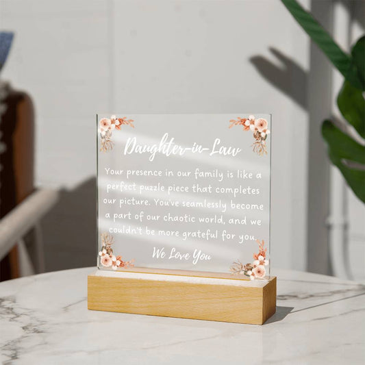 Daughter-in-Law Gift, You Complete Our Family