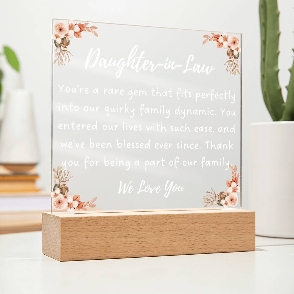 Daughter-in-Law Gift, You're a Rare Gem