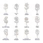 Customized Birth Flower Name Necklace