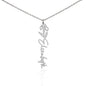 Customized Birth Flower Name Necklace