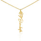Customized Birth Flower Name Necklace