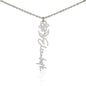 Customized Birth Flower Name Necklace