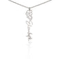 Customized Birth Flower Name Necklace