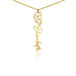 Customized Birth Flower Name Necklace