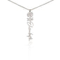 Customized Birth Flower Name Necklace