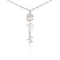 Customized Birth Flower Name Necklace