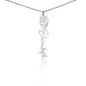 Customized Birth Flower Name Necklace