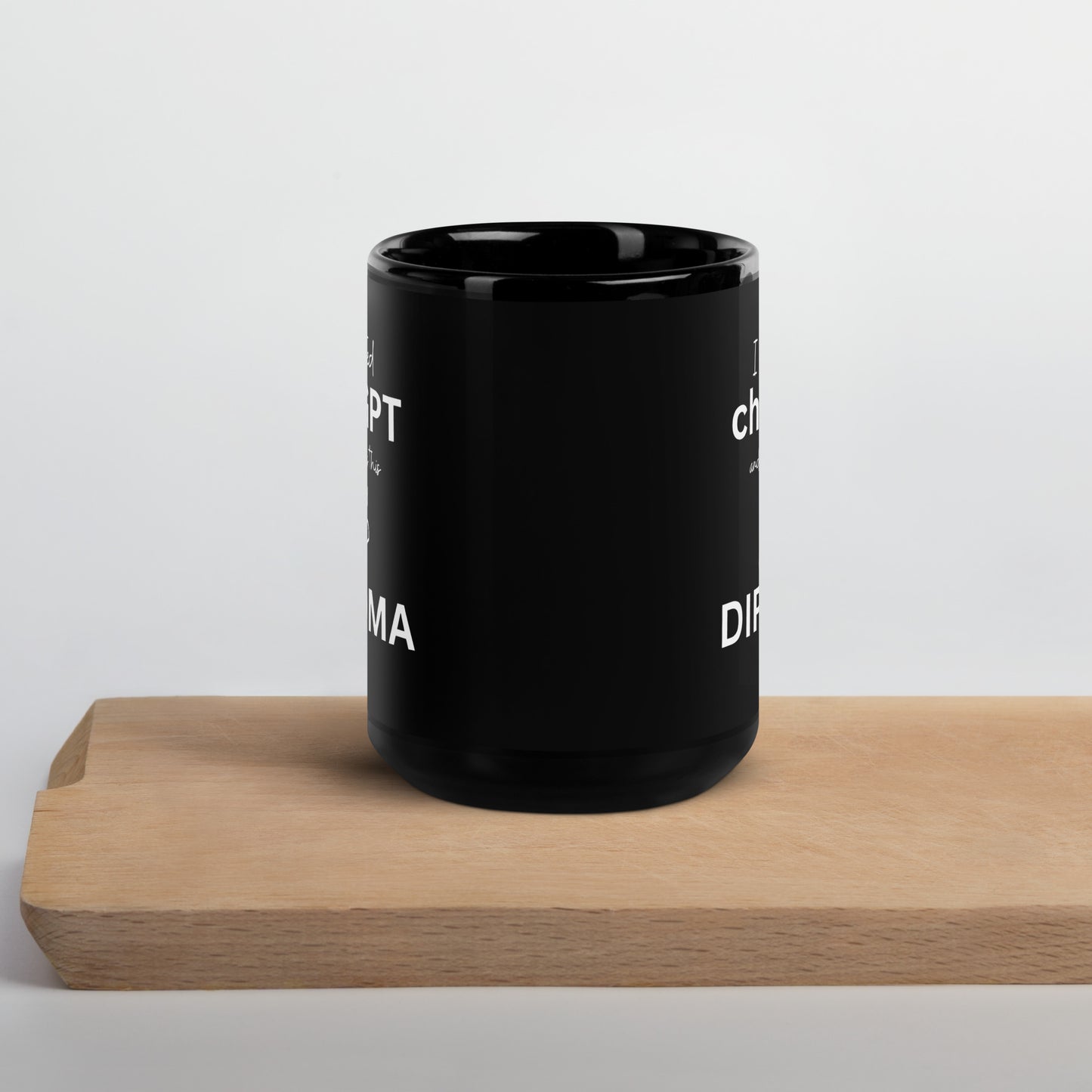 I Prompted chatGPT and all I got is this Stupid Diploma - Black Glossy Mug