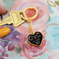 Not Always Eye to Eye, but always Heart to Heart - Heart Keychain with Engraving option