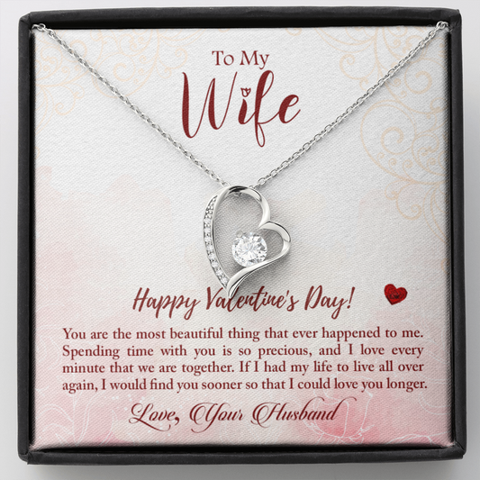 You are the most beautiful thing - Forever Love Valentine necklace