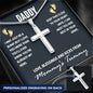 To Daddy, I May Just be a Bump - Personalized Cross Necklace