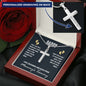 To Daddy, I May Just be a Bump - Personalized Cross Necklace