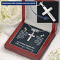 To Daddy, I May Just be a Bump - Personalized Cross Necklace