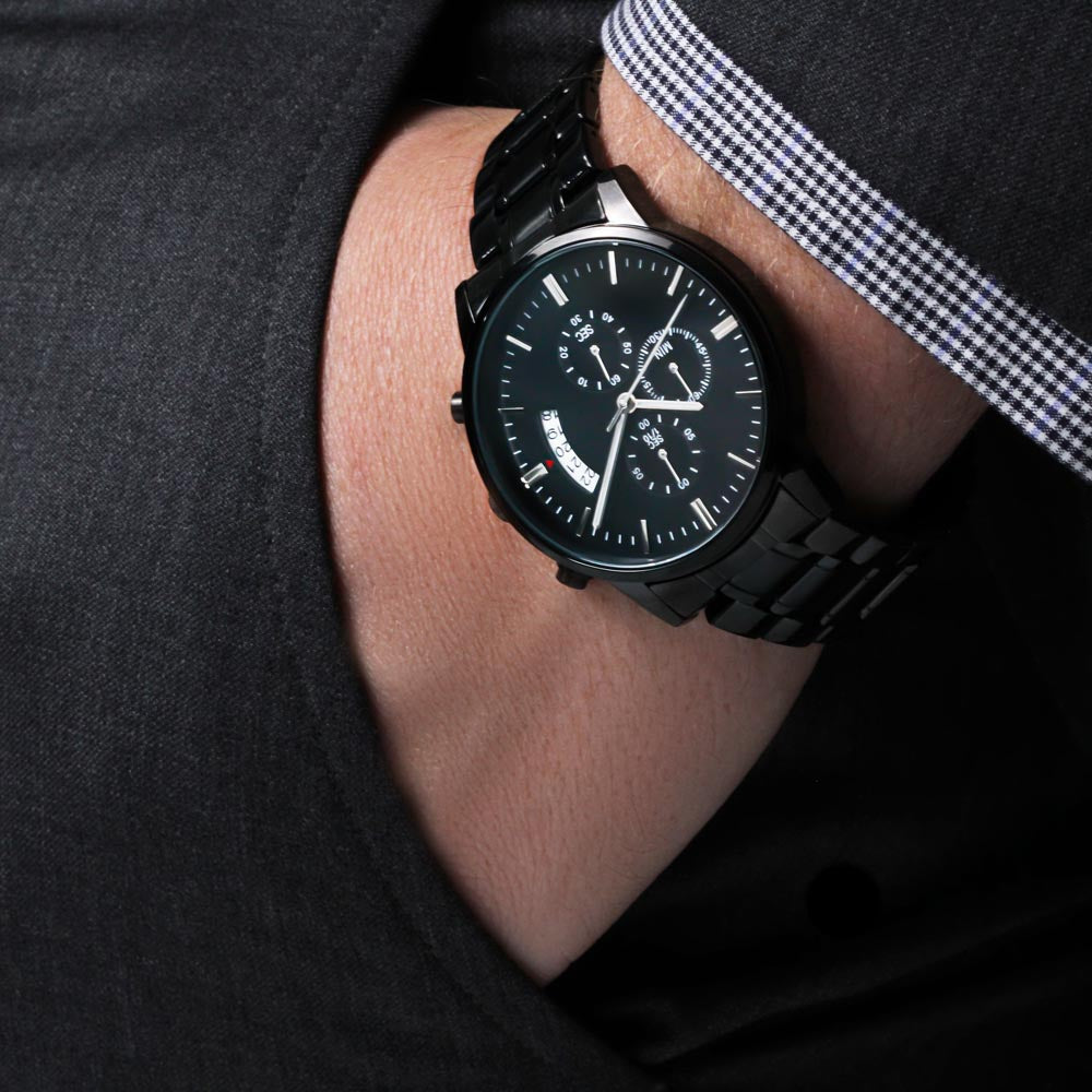 Every Second I Love You More, Men's Watch - Engraving on back