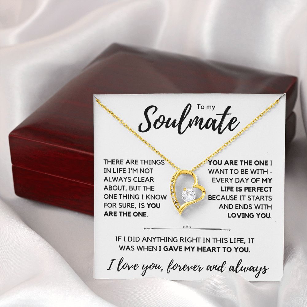 My Soulmate, You are the one - Forever Love Necklace