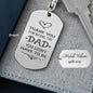 Bonus Dad/Stepdad Keychain - Thank You for being the Dad you didn't have to be