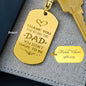 Bonus Dad/Stepdad Keychain - Thank You for being the Dad you didn't have to be