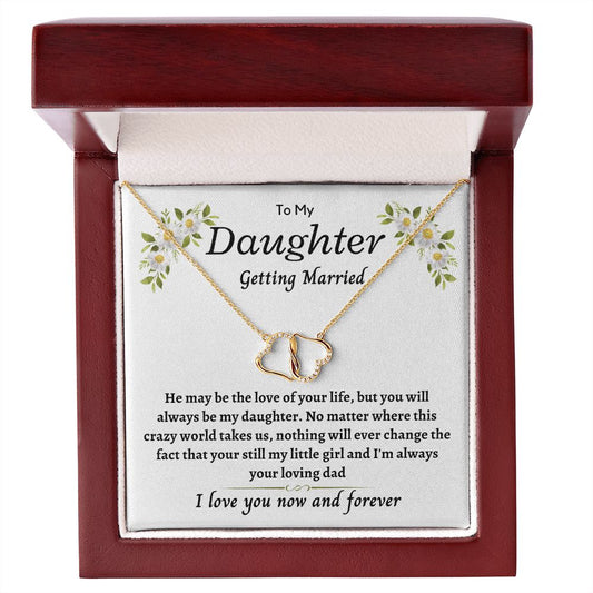 Daughter, getting married, from Dad - Everlasting Love Necklace hgs036