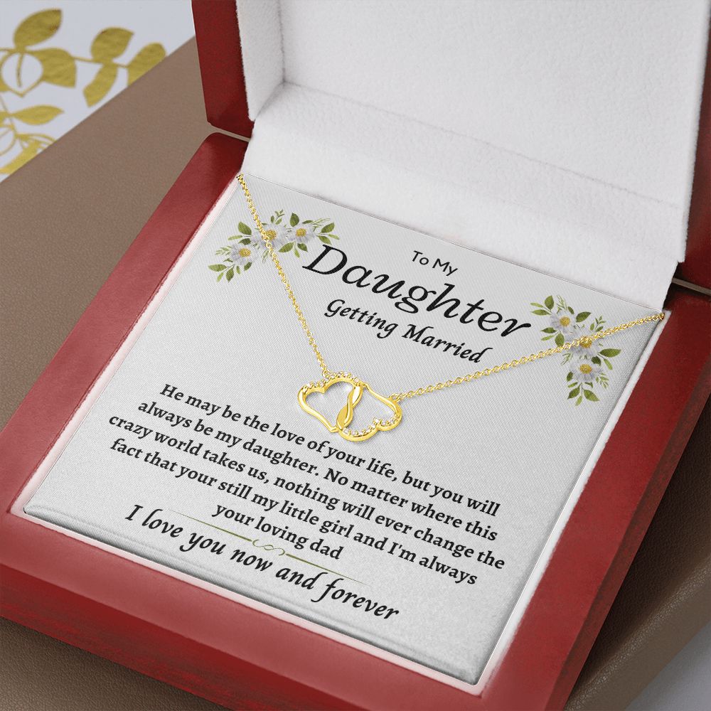 Daughter, getting married, from Dad - Everlasting Love Necklace hgs036