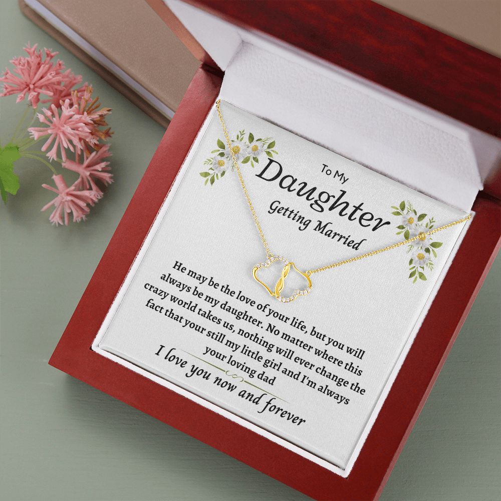 Daughter, getting married, from Dad - Everlasting Love Necklace hgs036