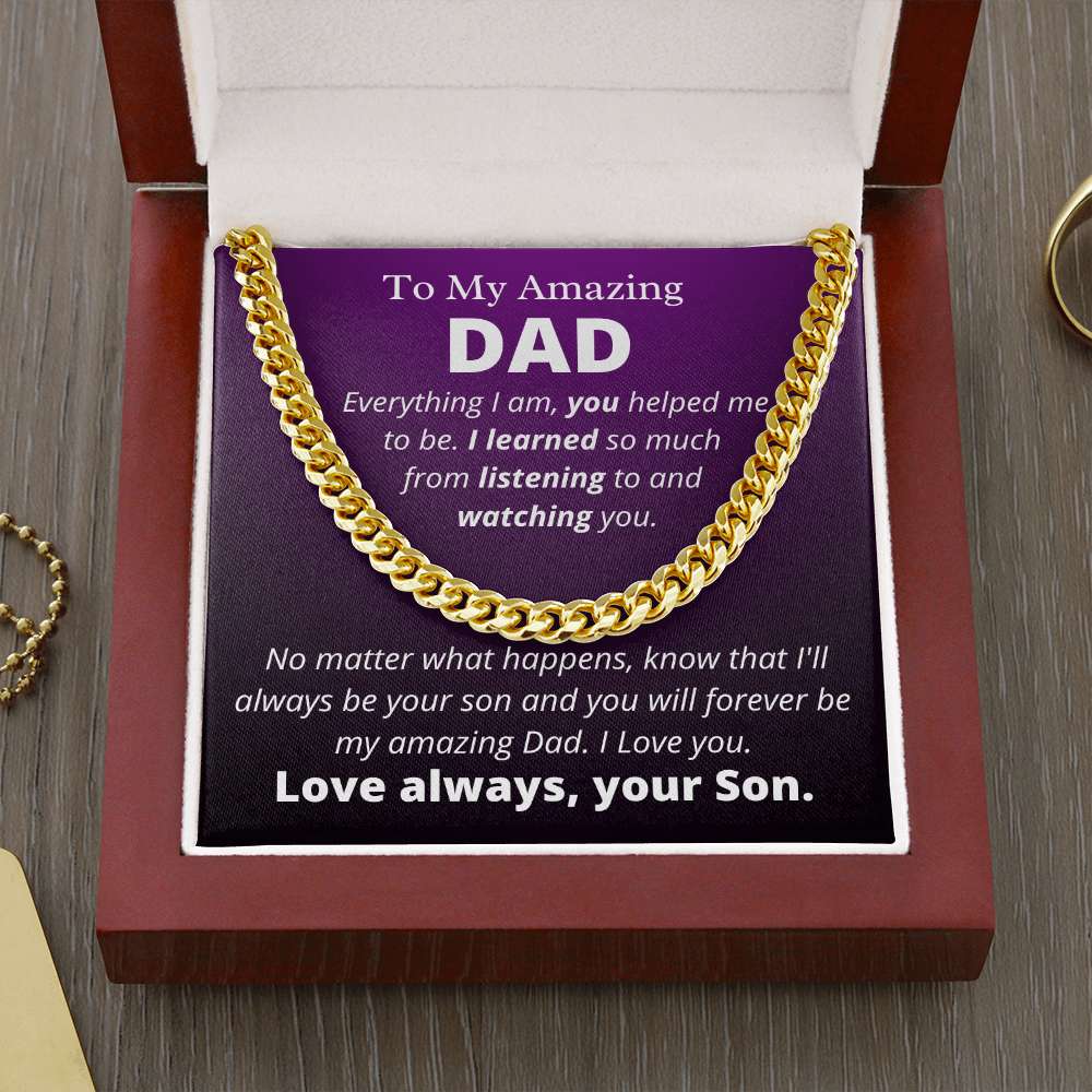 Amazing Dad from Son, Everything I Am - Father's Day Gift for Dad | Birthday Gift for Dad - hgs001