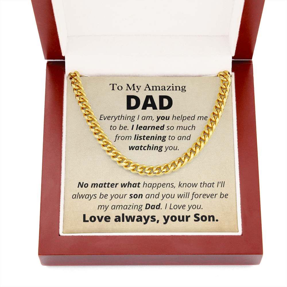 Amazing Dad from Son, Everything I Am - Father's Day Gift for Dad | Birthday Gift for Dad - hgs002