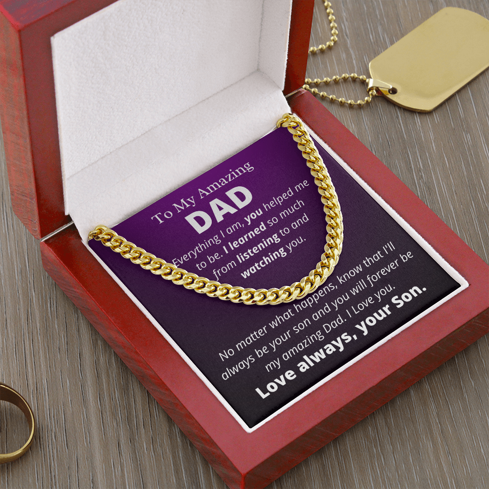Amazing Dad from Son, Everything I Am - Father's Day Gift for Dad | Birthday Gift for Dad - hgs001