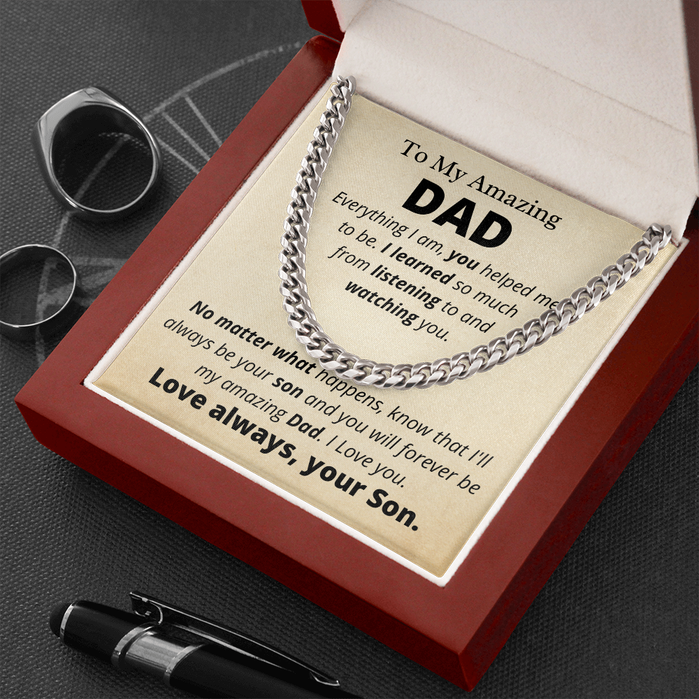 Amazing Dad from Son, Everything I Am - Father's Day Gift for Dad | Birthday Gift for Dad - hgs002
