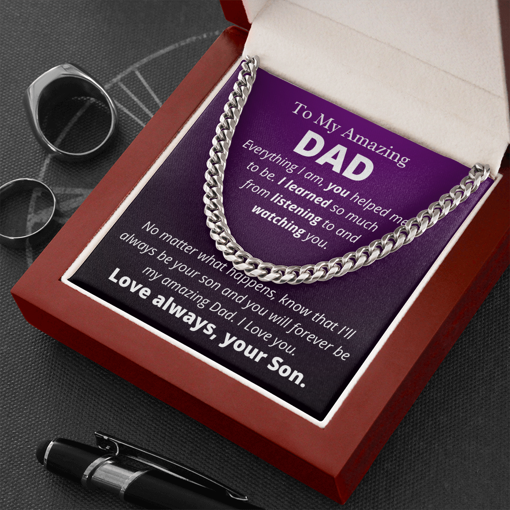Amazing Dad from Son, Everything I Am - Father's Day Gift for Dad | Birthday Gift for Dad - hgs001