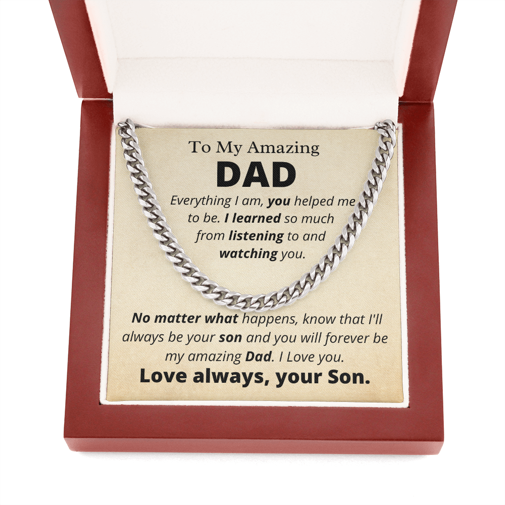 Amazing Dad from Son, Everything I Am - Father's Day Gift for Dad | Birthday Gift for Dad - hgs002