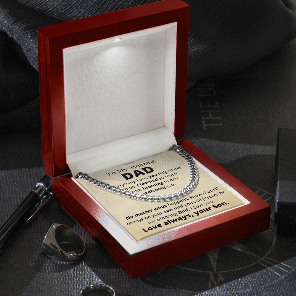 Amazing Dad from Son, Everything I Am - Father's Day Gift for Dad | Birthday Gift for Dad - hgs002