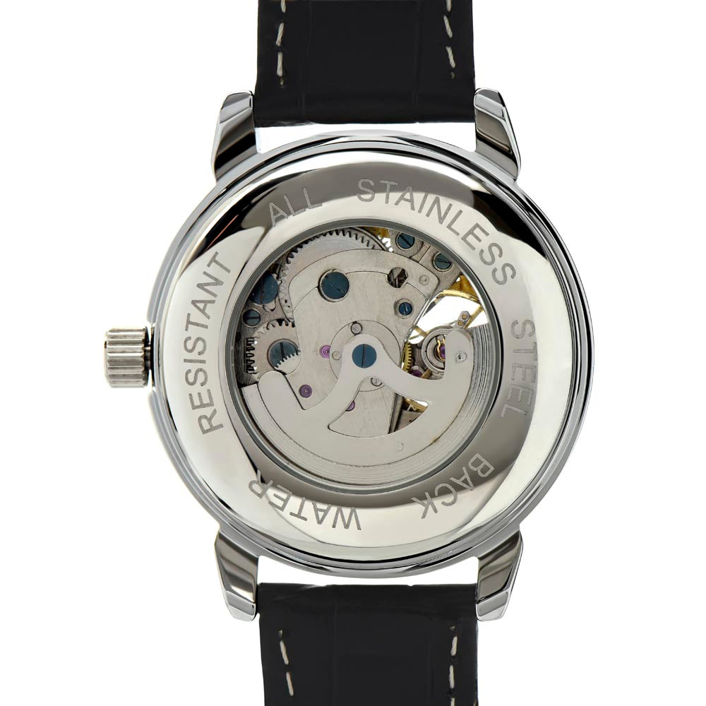Son, Congratulations on Your Graduation - Men's Openwork Watch | Gift for Son | Graduation Gift for Son, hgs011