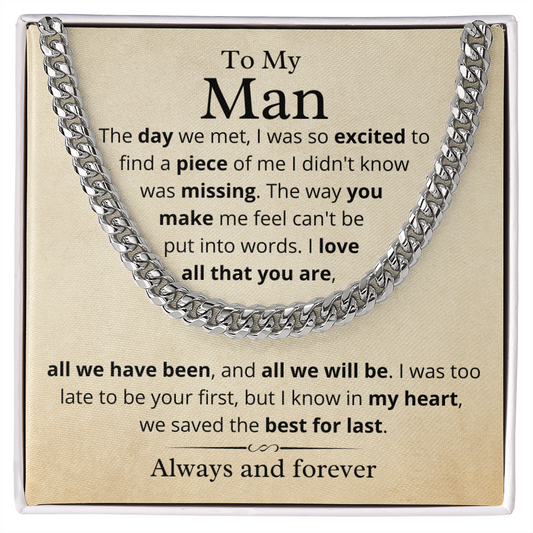 My Man, We Saved the Best For Last - Cuban Link Chain, hgs012.9.1