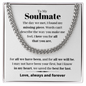 To My Soulmate, best for last - Cuban Link Chain, hgs021