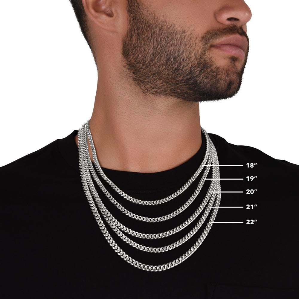 To my Dad from Son, so much of me, Cuban Link Chain - Father's Day Gift for Dad | Birthday gift for Dad, hgs017