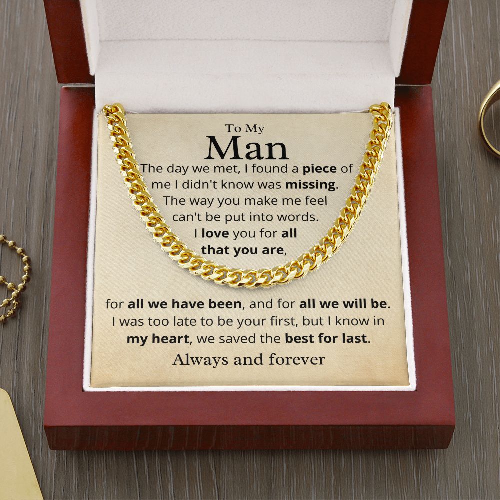 My Man, Best for Last, Cuban Link Chain