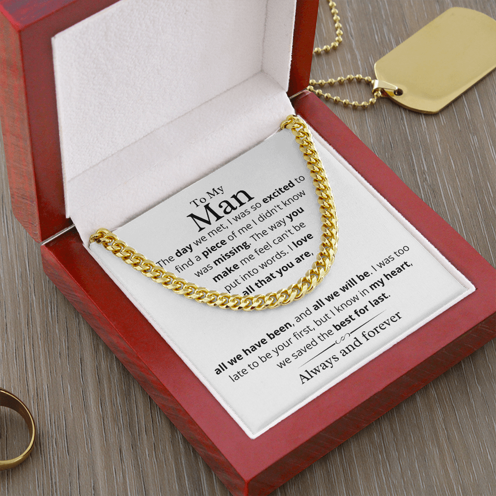 My Man, We Saved the Best For Last - Cuban Link Chain, hgs012.9