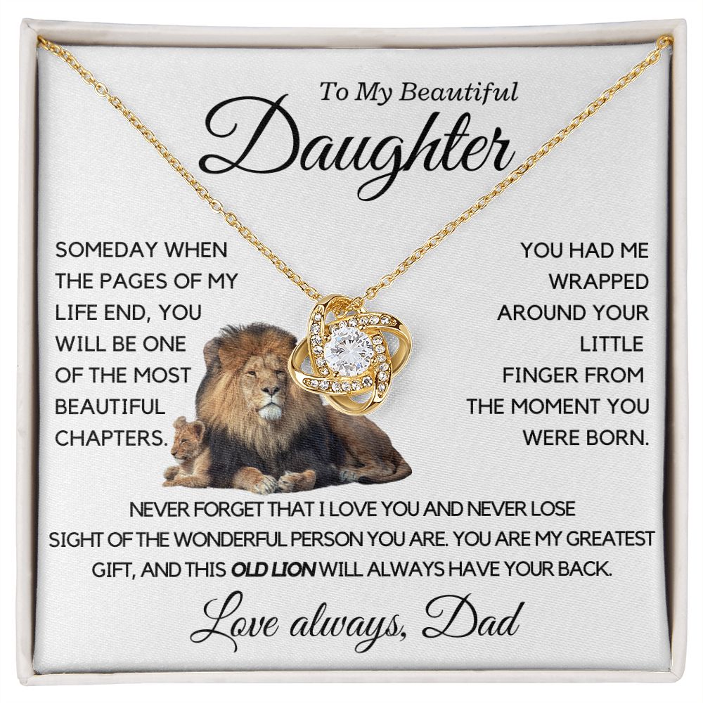 My Beautiful Daughter, My Greatest Gift, this Old Lion. 37.1.1