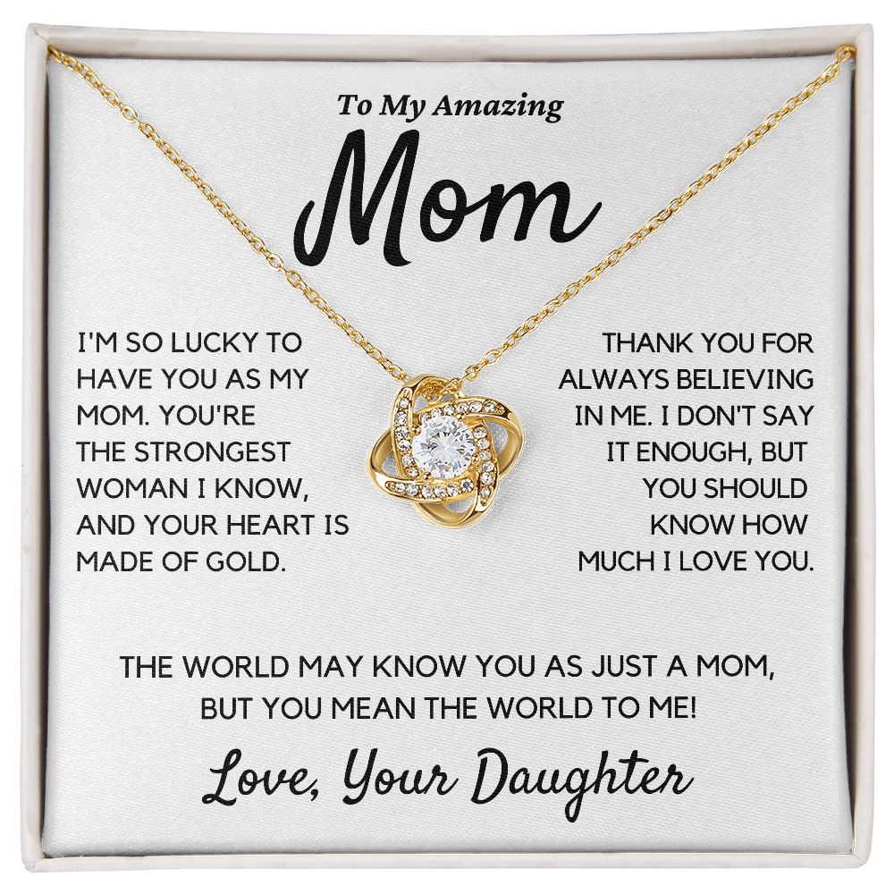 Amazing Mom Gift, You Mean the World to Me