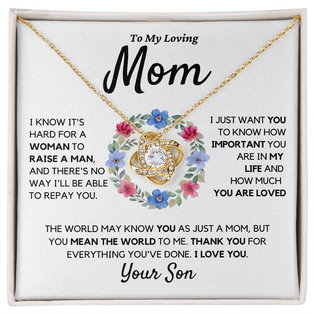 Mom Gift, from Son, Thank You
